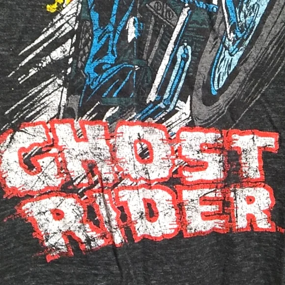 SALE! Vtg Marcel Ghost Rider Mad Engine Unisex Shirt Sz.S (BX51) - Picture 4 of 8